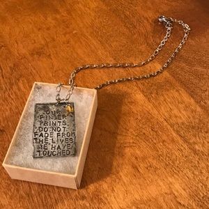 Quote necklace